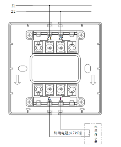 新疆海灣消防GST-LD-8300B輸入模塊常開(kāi)無(wú)源觸點(diǎn)接線(xiàn)圖