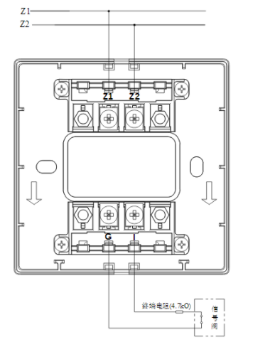 海灣GST-LD-8300B輸入模塊常閉無(wú)源觸點(diǎn)接線(xiàn)圖