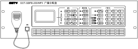 GST-GBFB-200/MP3廣播分配盤結(jié)構特征